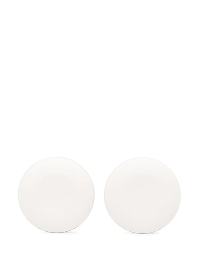 Ann Deumelemeester X Serax Pair Of Shadow Print Plates In Black