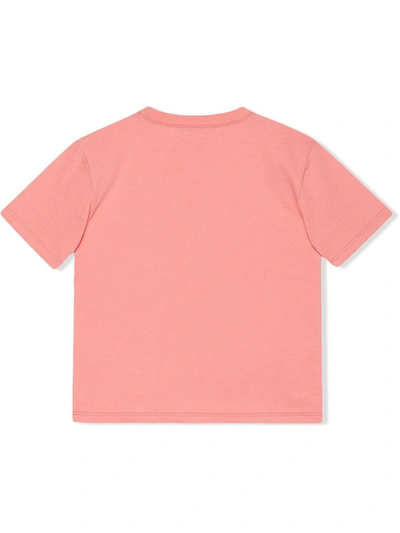 Shop Gucci Disk-print T-shirt In Pink