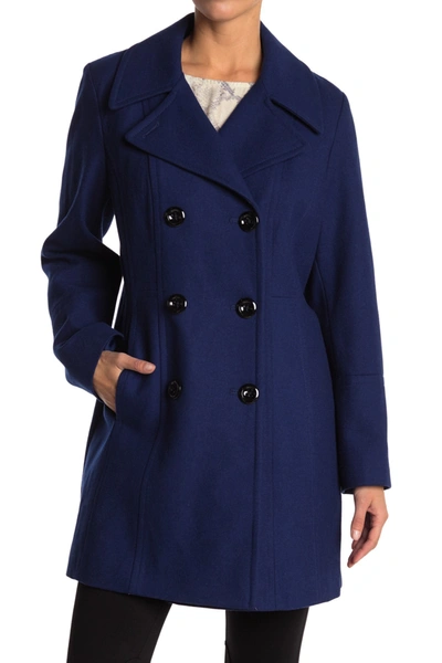 Anne Klein Petite Double breasted Peacoat Created For Macy s In
