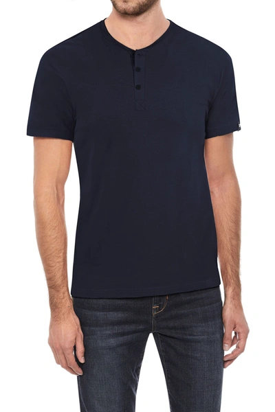 Shop X-ray Xray Short Sleeve Henley In Navy