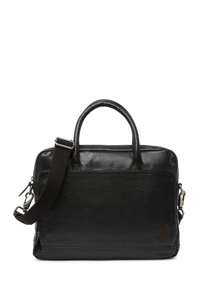 Shop Frye Leather Briefcase In Black