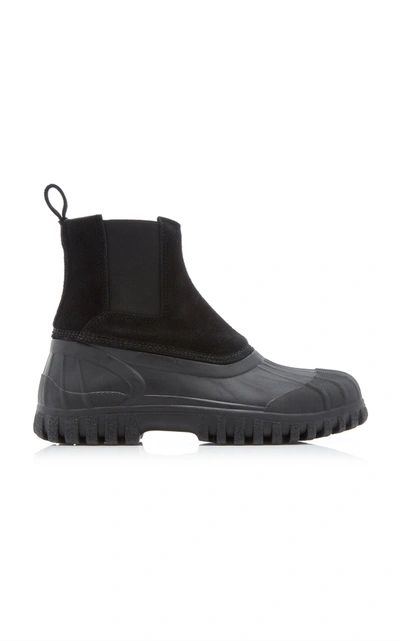Shop Diemme Women's Balbi Suede And Rubber Boots In Black