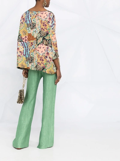 Shop M Missoni Silk-blend Floral Blouse