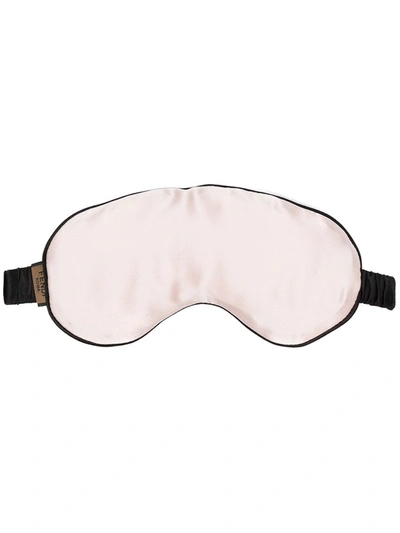 Shop Fendi Silk Sleep Mask In Pink