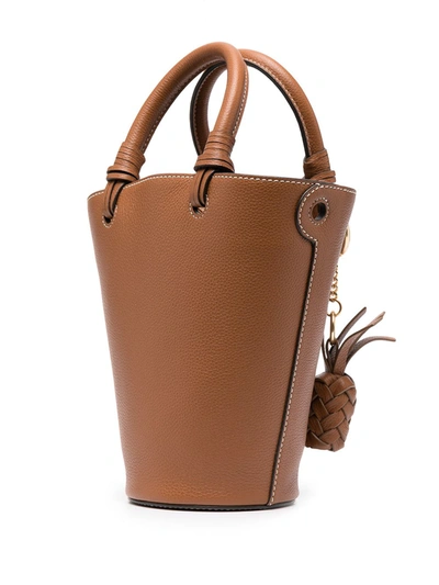Shop See By Chloé Cecilya Small Leather Satchel Bag In Brown