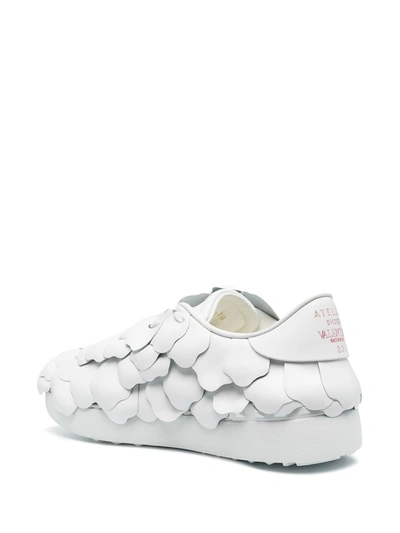 Shop Valentino Atelier Rose Edition Leather Sneakers