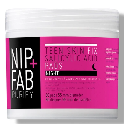 Shop Nip+fab Teen Skin Fix Salicylic Acid Night Pads 60 Pads