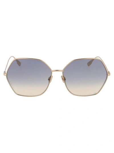 Shop Dior Stellaire8 Sunglasses In J5gff Gold