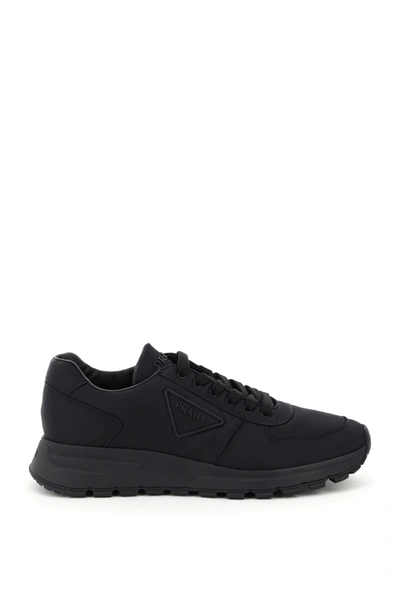 Shop Prada Prax 01 Re-nylon Gabardine Sneakers In Nero (black)