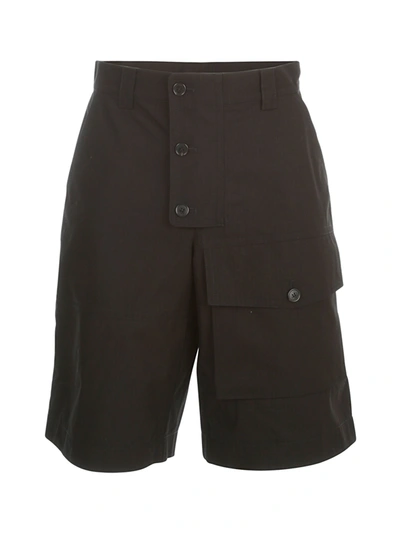 Shop Jacquemus Laurier Cargo Shorts In Black