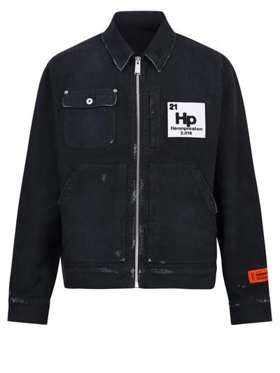 Shop Heron Preston Zipped Jacket In Black