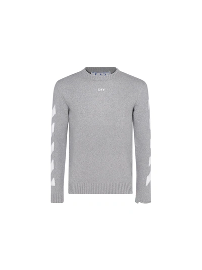 Shop Off-white Sweater In Light Grey