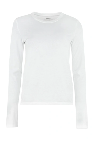 Shop Vince Cotton T-shirt In White