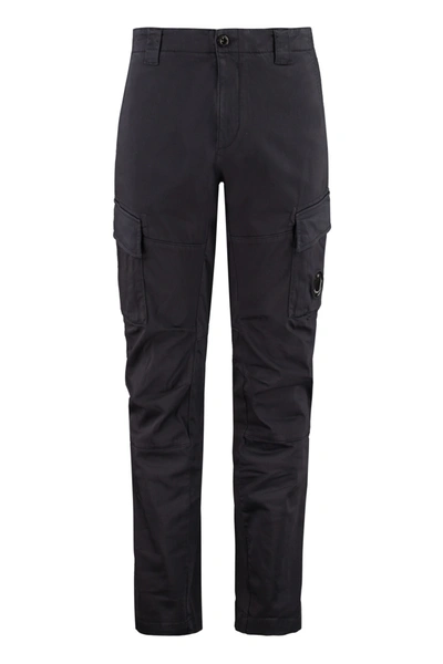 Shop C.p. Company Cotton Cargo-trousers In Blue