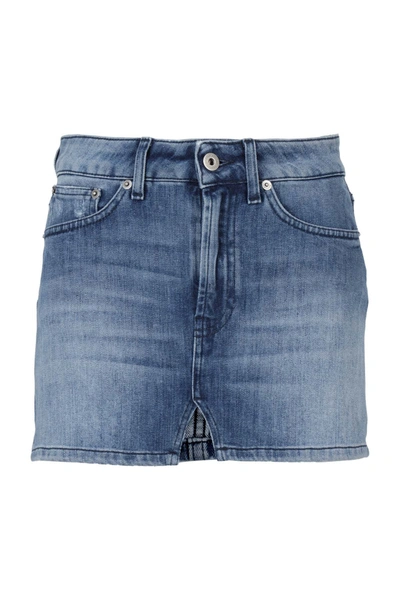 Shop Dondup Skirt In Blu