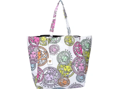 Shop Versace Medusa Shoulder Bag In Multicolor