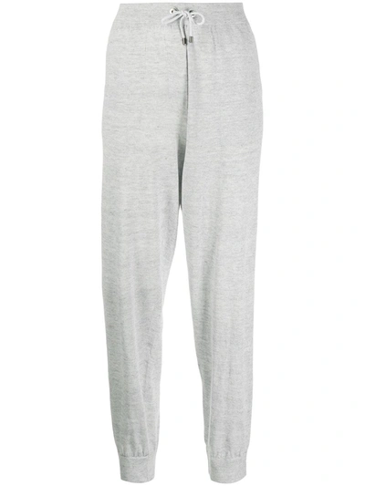 Shop Brunello Cucinelli Drawstring Track Pants In Grey