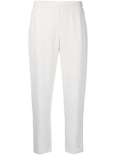Shop P.a.r.o.s.h Pany Cropped Trousers In White