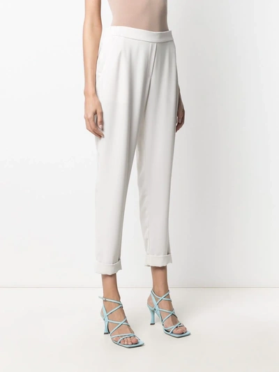 Shop P.a.r.o.s.h Pany Cropped Trousers In White