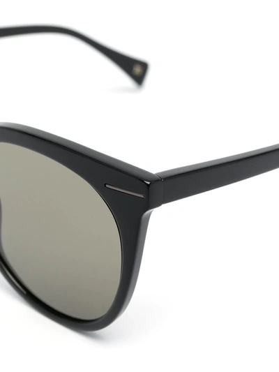 Shop Yohji Yamamoto Cat-eye Sunglasses In Black