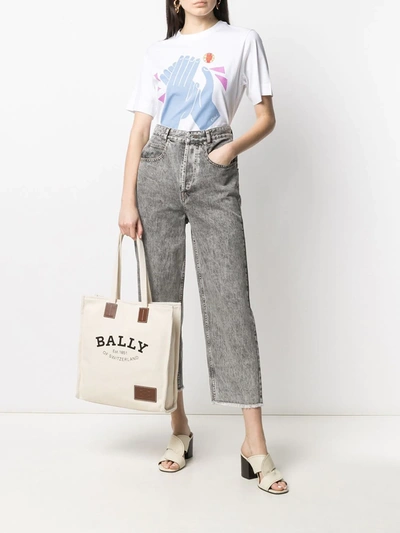 Shop Chloé "clap For Her" Printed T-shirt In White