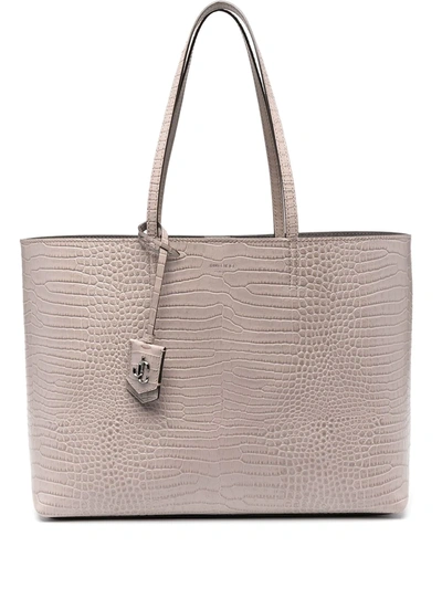 Shop Jimmy Choo Nine2five Tote Bag In Neutrals