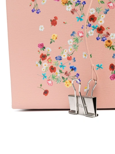 Shop Off-white Floral Arrows-motif Tote Bag In Pink