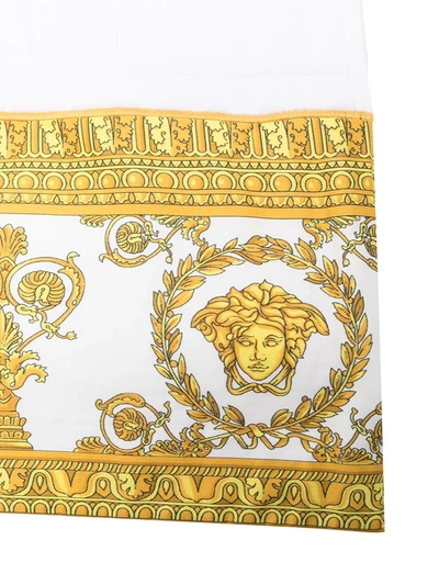 Versace Home I ♡ Baroque Bath Towel In White