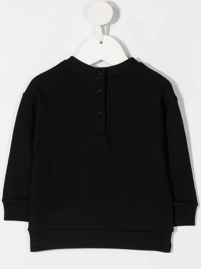 Shop Balmain Stud-embellished Sweatshirt In Black