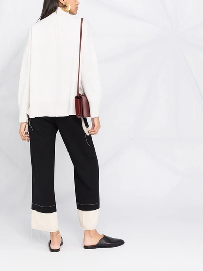 Barrie Cashmere Rollneck Jumper In Neutrals