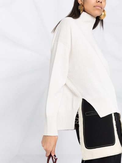 Barrie Cashmere Rollneck Jumper In Neutrals