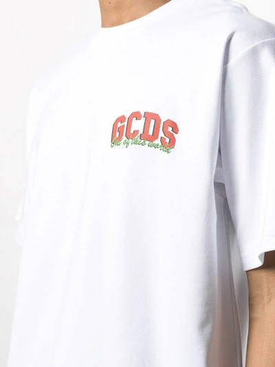 GCDS OUT OF THIS WORLD LOGO T-SHIRT 