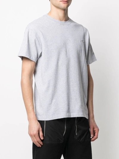 Shop A-cold-wall* Logo Printed T-shirt In Grey