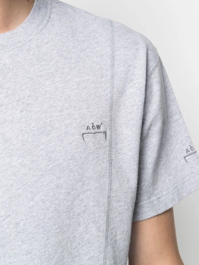 Shop A-cold-wall* Logo Printed T-shirt In Grey