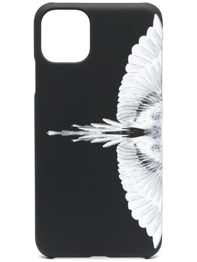 Shop Marcelo Burlon County Of Milan Wings-print Iphone 11 Pro Max Case In Black