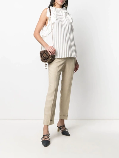 P.a.r.o.s.h Slim-fit Tailored Trousers In Neutrals