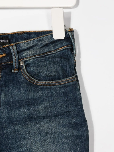 Shop Emporio Armani Skinny-fit Denim Jeans In Blue