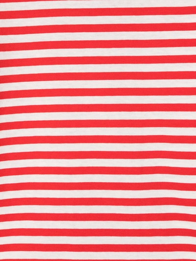 Douuod Teen Striped Cotton T-shirt In Red