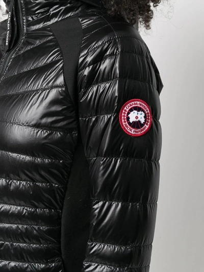 Shop Canada Goose Hybridge Lite Hooded Puffer Jacket In Black
