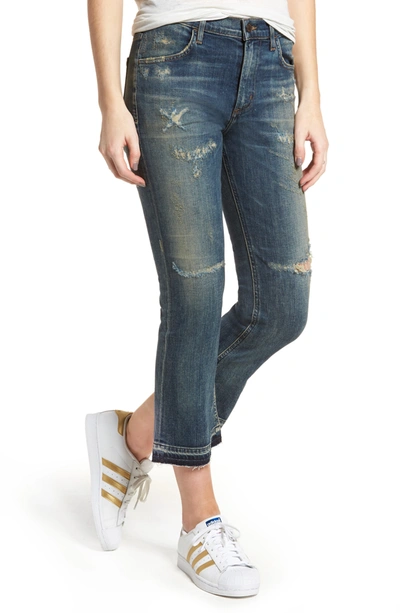 Shop Citizens Of Humanity Drew Crop Flare Jeans In Rip It Up Md B