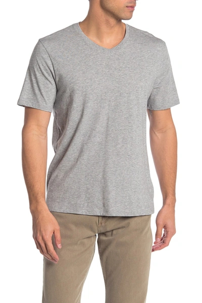 Shop Vince V-neck T-shirt In H Steel