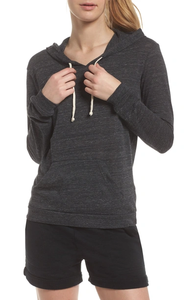 Shop Alternative Classic Drawstring Pullover Hoodie In Eco Black