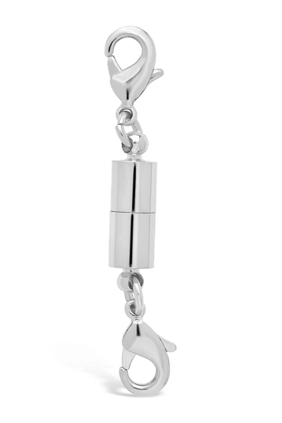 Sterling Forever Lobster Magnetic Clasp Standard Set In Silver