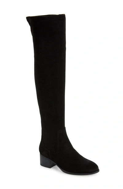 Shop Bos. & Co. Replay Over-the-knee Boot In Black Suede/suede Mi