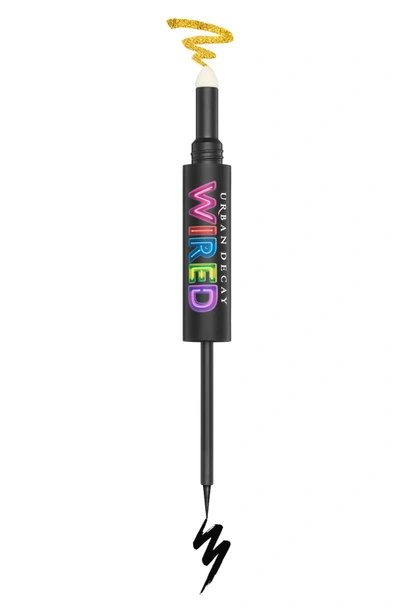 Shop Urban Decay Wired Double-ended Eyeliner & Top Coat In Circuit