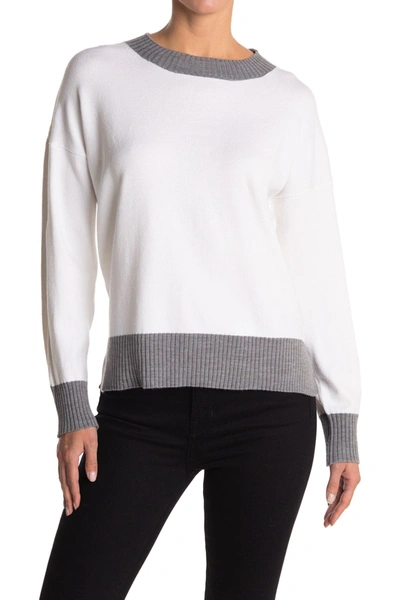 Shop French Connection Miri Crew Neck Sweater In Winter Wht