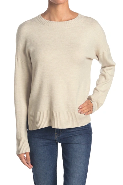 Shop French Connection Miri Crew Neck Sweater In Light Oatmeal Melange