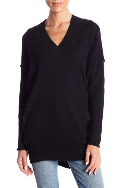 Shop Abound Dolman V-neck Tunic Sweater In Black