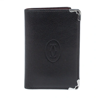 Pre-owned Cartier Card Holder In Black