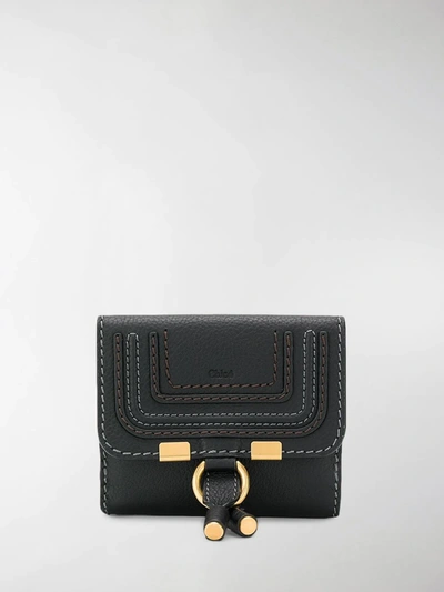 Shop Chloé Marcie Wallet In Black